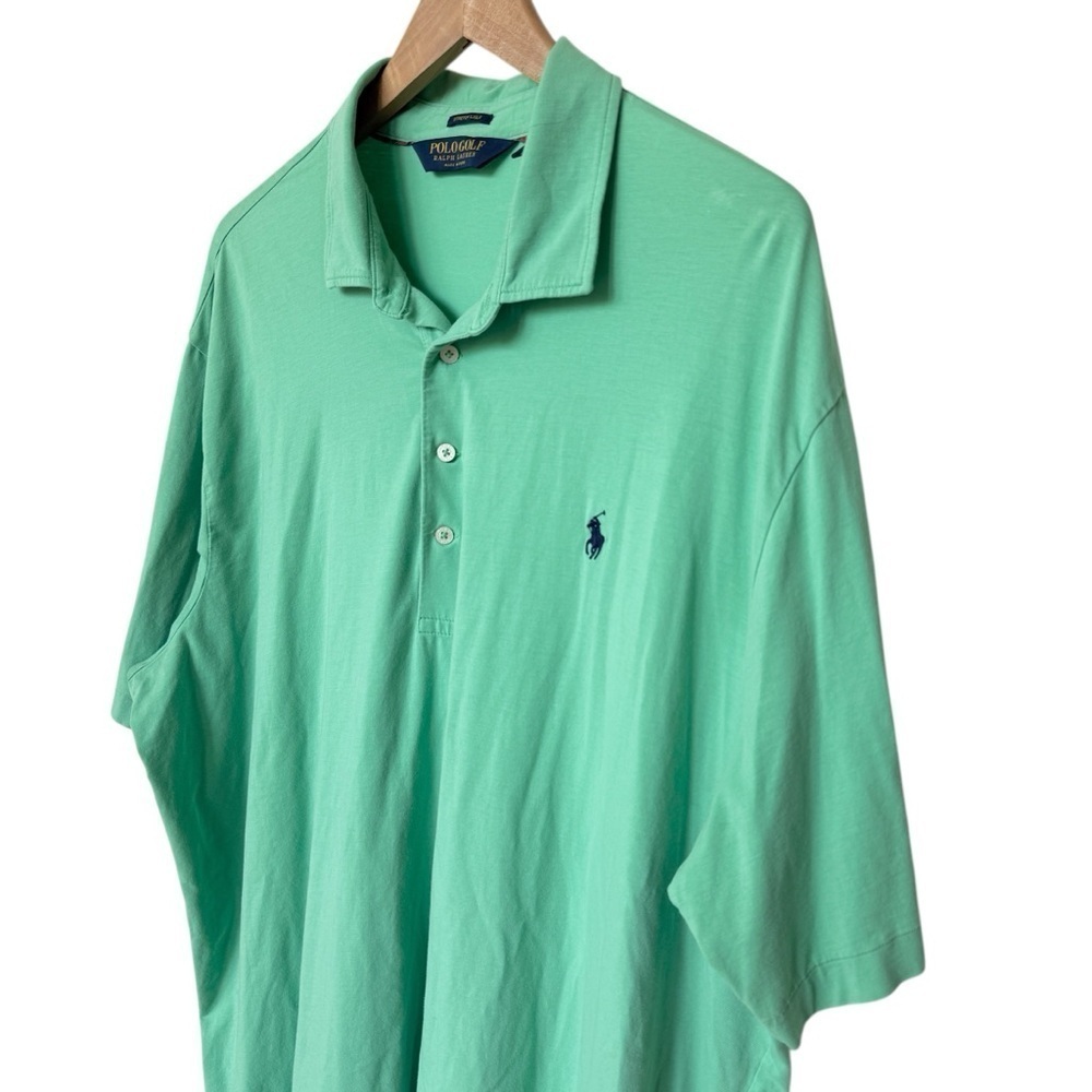 Polo Ralph Lauren Men's 2XL Green Stretch Polo Shirt Golf Casual Breathable